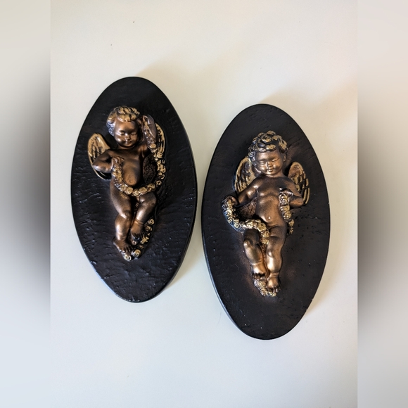 Vintage FAVOR CHALKWARE Cherub Angels - Picture 11 of 11